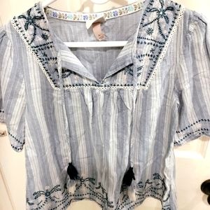 Knox rose sz s boho shirt